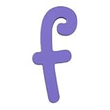 6-inch Wall Hanging木製レターDreamyソリッドカラーSmall F