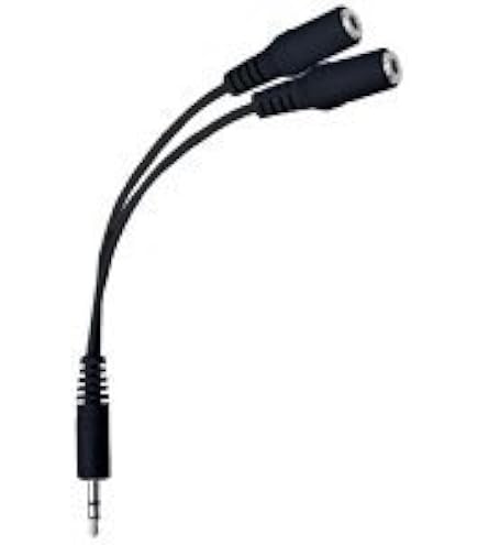 シャネル　イヤフォンジャック　2点 Amazon | 3.5mm AUXケーブル2分配 イヤホン分岐ケーブル イヤホン