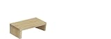 WOODPRO パイン材 モニター台 デスクシェルフ 幅30cm 高さ15cm 奥行15cm 無塗装 完成品 木製 モニタースタンド 卓上 パソコン台 ディスプレイ台 机上台 コの字ラック 受注生産