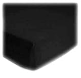 Fitted Oval Crib Sheet (Stokke Sleepi) - Solid Black Jersey Knit - Made In USA [並行輸入品]