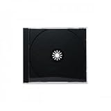 BD DVD CD ジュエルケース10mm 1枚収納 プラケース ジャケット収納可 (黒 50枚)