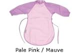 長い！長袖エプロン・食事エプロン　Long length apron for mealtimes/Messy Eater Bib (うすいピンク（body）ライラック（腕）light pink bod