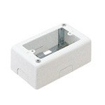 パナソニック電工 メタルモール 1コ用スイッチボックス(浅型)A型 ミルキーホワイト DZA161E