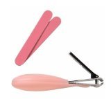 Safety 1st - Fold Up Nail Clipper with 2 Emery Boards - Pink by Safety 1st