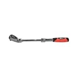 T & Eツール72-toothドライブクイックリリースExtendable Ratchet 3/8" Flex Head レッド 23698