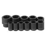 Grey Pneumatic (1311S) 1/2" Drive 11-Piece 8-Point Standard Socket Set [並行輸入品]