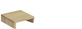 WOODPRO パイン材 モニター台 デスクシェルフ 幅25cm 高さ10cm 奥行30cm 無塗装 完成品 木製 モニタースタンド 卓上 パソコン台 ディスプレイ台 机上台 コの字ラック 受注生産