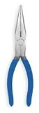 Westward 1UKJ9 Long Nose Plier, 6 3/8 In L, Dipped Grip by WestWard Tools