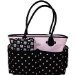 Carter's Novelty Tote Diaper Bag with Owl Tag, Black/Pink by Carter's