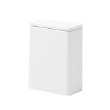 ideaco(イデアコ) ゴミ箱 フタ付き ホワイト 3L TUBELOR medium flap(チューブラー ミディアムフラップ)