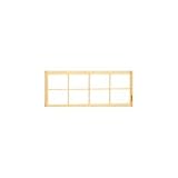 簡単取り付け加工済み！ オーダー障子 大荒無地 H605以下（横組子1本）