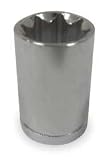 Westward 1FAC5 Socket, SAE, 1/2 In Dr, 8 Point, 3/4 In by WestWard Tools