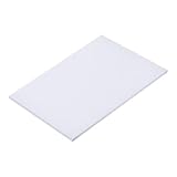 uxcell ABS プラスチックシート ホワイト 180x100x5mm 建築モデル DIYクラフト パネル用