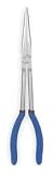 Westward 1UKK6 Long Reach Plier, 11 1/8 In L, Dipped Grip by WestWard Tools
