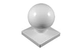4" X 4" Vinyl Fence Post Cap Ball Dome - White [並行輸入品]