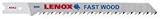 Lenox Tools 20337BT456J U-Shank Bi-Metal Fast Cut Jig Saw Blade, 4-Inch x 5/16-Inch x 6 TPI, 2-Pack 