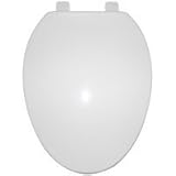 MINTCRAFT Q-019-WH Toilet Seat Slow Close, 19-Inch, White by Mintcraft