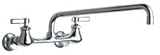Chicago Faucet 540-LDL15ABCP 2-Handle Kitchen Faucet in Chrome with 14 L Type Swing Spout by Chicago