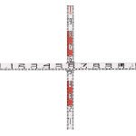 マイゾックス/マイゾックス 検測ロッド(クロス標尺)(2468263) K-160