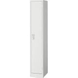 AKL-W1S スチールロッカー 1人用スリム ホワイト 完成品