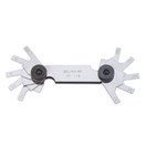 フジツール C面測定ゲージ (0.2mm～1.5mm　0.1トビ　14枚組) C-215