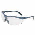 Uvex S3720 Genesis Slim Safety Eyewear, Blue Gray Frame, Clear Ultra-Dura Hardcoat Lens by Uvex