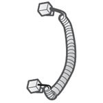 シャープ[SHARP]　シャープ電話機・ファクシミリ用受話器コード 【5955123677】