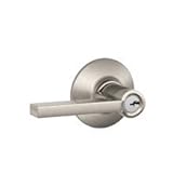Schlage F80-LAT Latitude Storeroom Door Lever Set from the F-Series, Satin Nickel [並行輸入品]