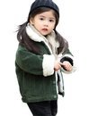 JIANGWEI 赤ちゃん コート ジャケット 子供用 綿服 厚手 ダウン 秋冬 子供 コート 女の子 男の子 通園/通学 可愛い グリーン100