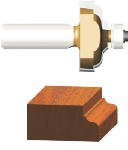 Vermont American 23148 1/4-Inch Radius Carbide Tipped Ogee with Fillet Router Bit, 1/2-Inch Ball Bea