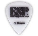 ESP ピック10枚セット ティアドロップ PT-PS10/WH スベリドメロゴ 1.0mm ホワイト