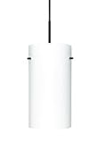 Besa Lighting 1KX-412007-LED-BR 1X6W GU24 Tondo 12 LED Pendant with Opal Matte Glass, Bronze Finish 