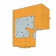 S ﾎﾟｽﾄｷｬｯﾌﾟ LCE4　(10pcs）シンプソン金具 SIMPSON 2×4 ツーバイフォー DIYに