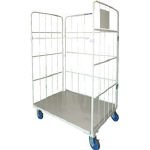 TRUSCO ワコー 床板スチール製カゴ車 WK5