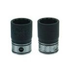 3 / 8 "ドライブX 1 / 2 " 12ポイント標準インパクトduo-socket-
