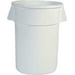 [T-8194408]ラバーメイド　ラウンドブルートコンテナ　スリット付き　１２１．１Ｌ　ホワイト 263201