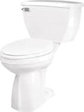 Gerber配管21 – 372 GerberウルトラフラッシュWaterSense細長いトイレ便器のみ、ホワイト