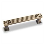 Jeffrey Alexander 155-96ABSB Rochester Arts Crafts Pull, Brass/Antique Brass by Jeffrey Alexander
