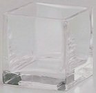ガラスプランター　キューブ　クリア