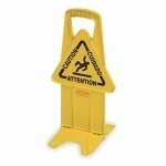 サイン、床、イエロー