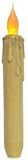 Antique Yellow-Beige Silicone Tipped LED Taper Candlestick Country Primitive Lighting Dcor by BCD