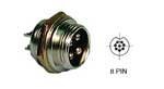 Philmore 61-628 8 Pin Male Chassis Socket [並行輸入品]