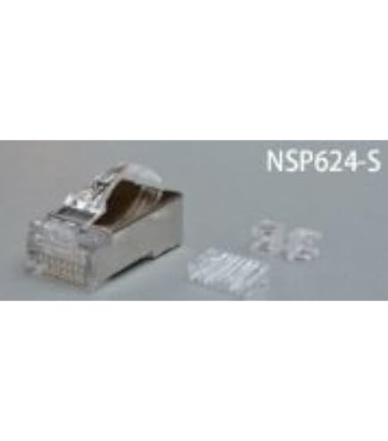 Amazon.co.jp: 日本製線 Cat5e用シールドモジュラープラグ（ラビット