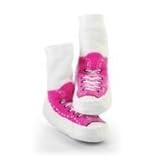 Mocc Ons By Sock Ons PINK Sneaker size 6-12 Months - NEW DESIGN! by Mocc Ons