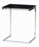 テーブル サイドテーブル 強化ガラス使用 ブラック