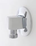 Jaclo 6001-pcu 90 °水供給エルボEscutcheon、光沢銅