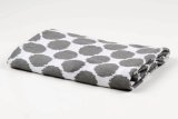 Bacati Ikat Grey Dots One Swaddling Muslin Blanket Single by Bacati [並行輸入品]