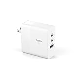 llano 65W PD充電器 (GaN 窒化ガリウム搭載/3ポートUSB-A & USB-C×2/折り畳み式 USB-C急速充電器)【PD