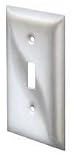 Hubbell 97071 Wallplate, 1 Gang, Toggle Opening, Stainless Steel by Hubbell [並行輸入品]
