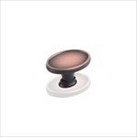 Jeffrey Alexander 1099DBAC Regency Smooth Oval Knob, Copper [並行輸入品]